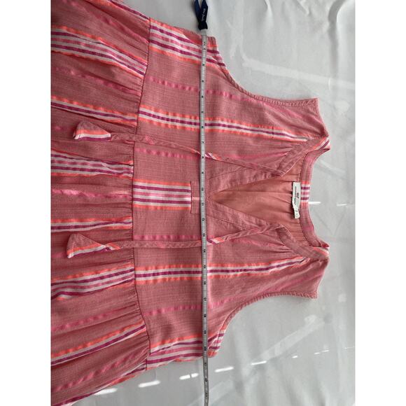 Vineyard Vines Women's Sleeveless Striped Neon Pop Maxi Midi Dress Size Large L - Picture 12 of 14